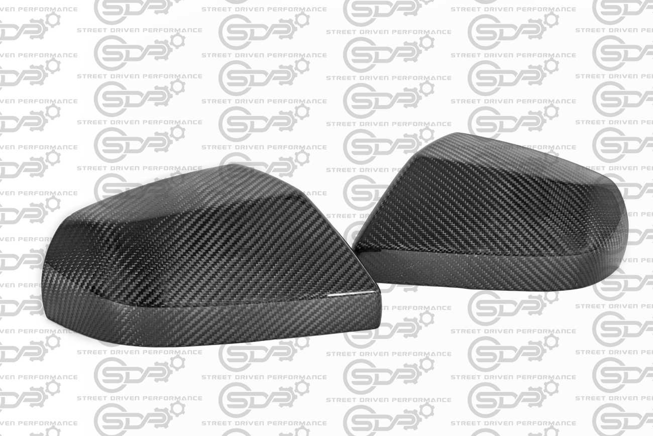 2013-2019 Cadillac ATS / ATS-V Sedan & 2020+ CT4 / CT4-V | GM Factory Style CARBON FIBER Side Mirror Cap Covers